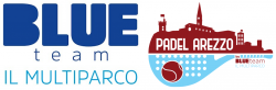 Logo BLUE TEAM + PADEL AREZZO